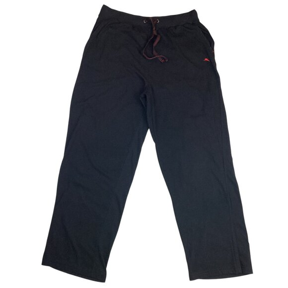 Tommy Bahama Mens Medium Black Lounge Pants Wide Leg - Picture 2 of 11